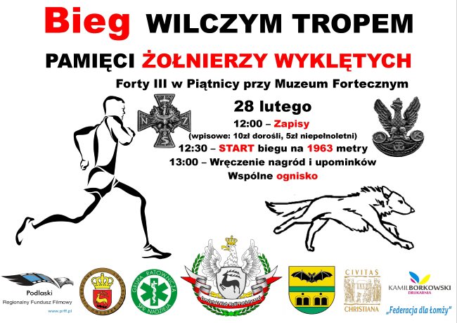 Plakat bieg Wilczym tropem forty 28.02.2015