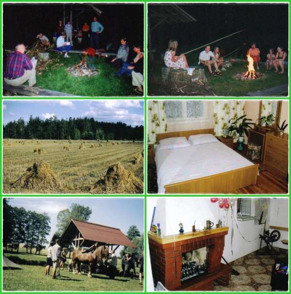 Zdjęcia przedstawiające gospodarstwo agroturystyczne Ekofarm w Taraskowie